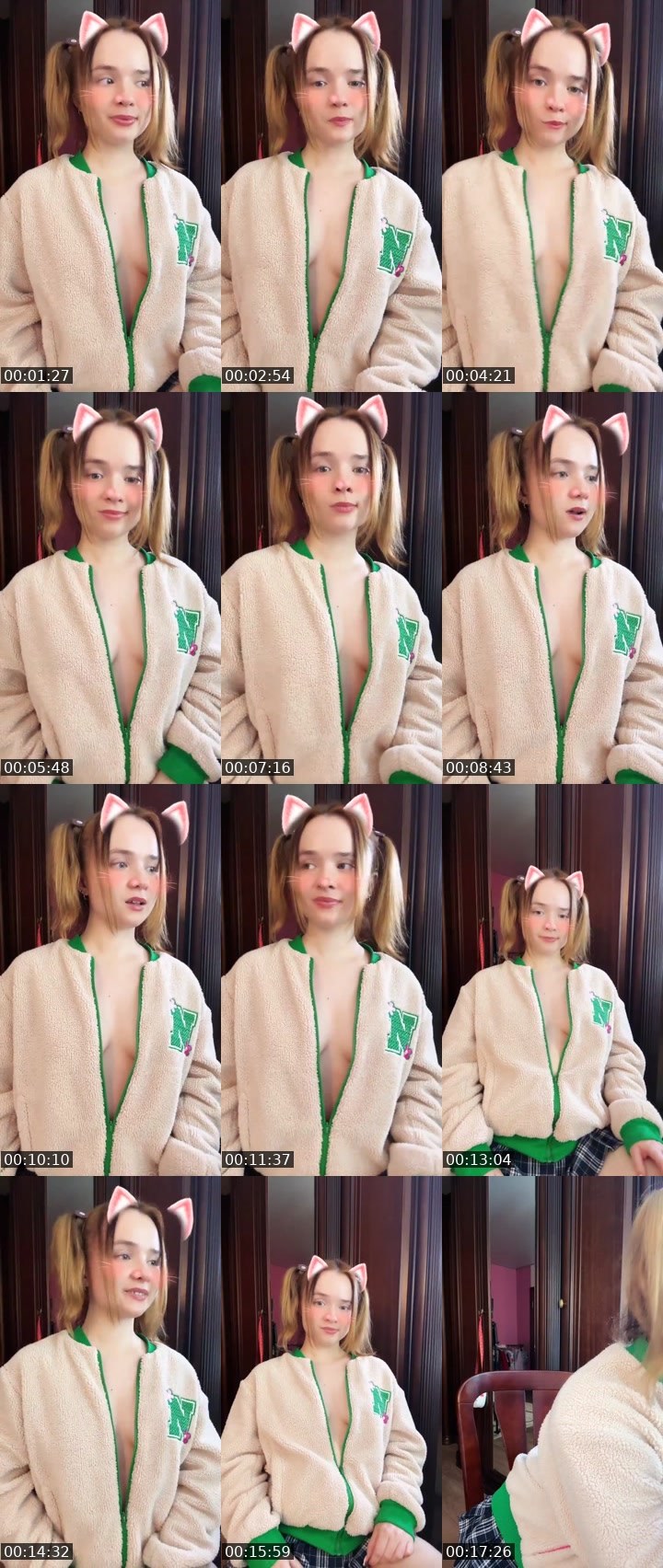Contact-sheet preview of Tanya Oink-Oink's Liveme recording