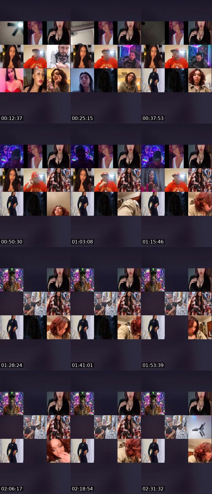 Contact-sheet preview of Eddie Kane 49's Liveme recording