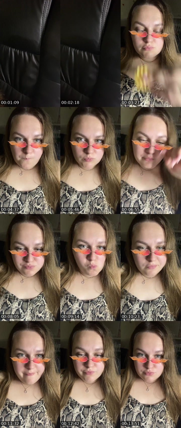 Contact-sheet preview of ✨ᒪᗩᑎᗩᒪIGᕼT✨'s Liveme recording