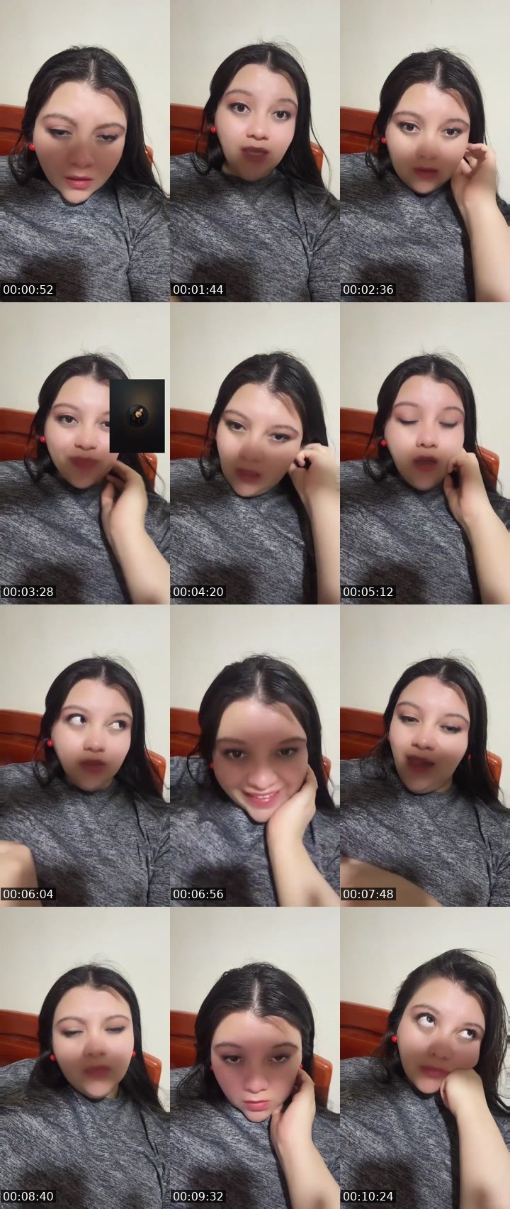 Contact-sheet preview of 🌸Melocotón's Liveme recording