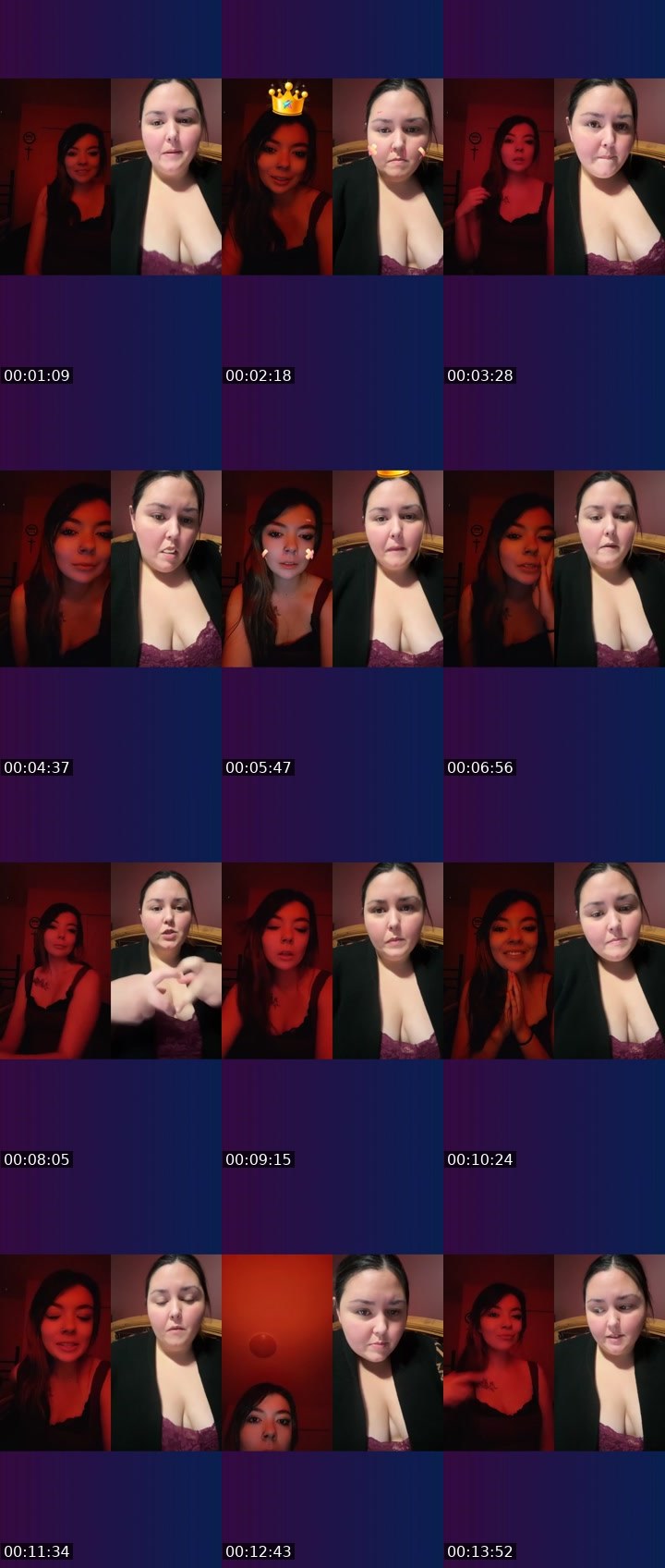 Contact-sheet preview of Nadalie Sinclair's Liveme recording