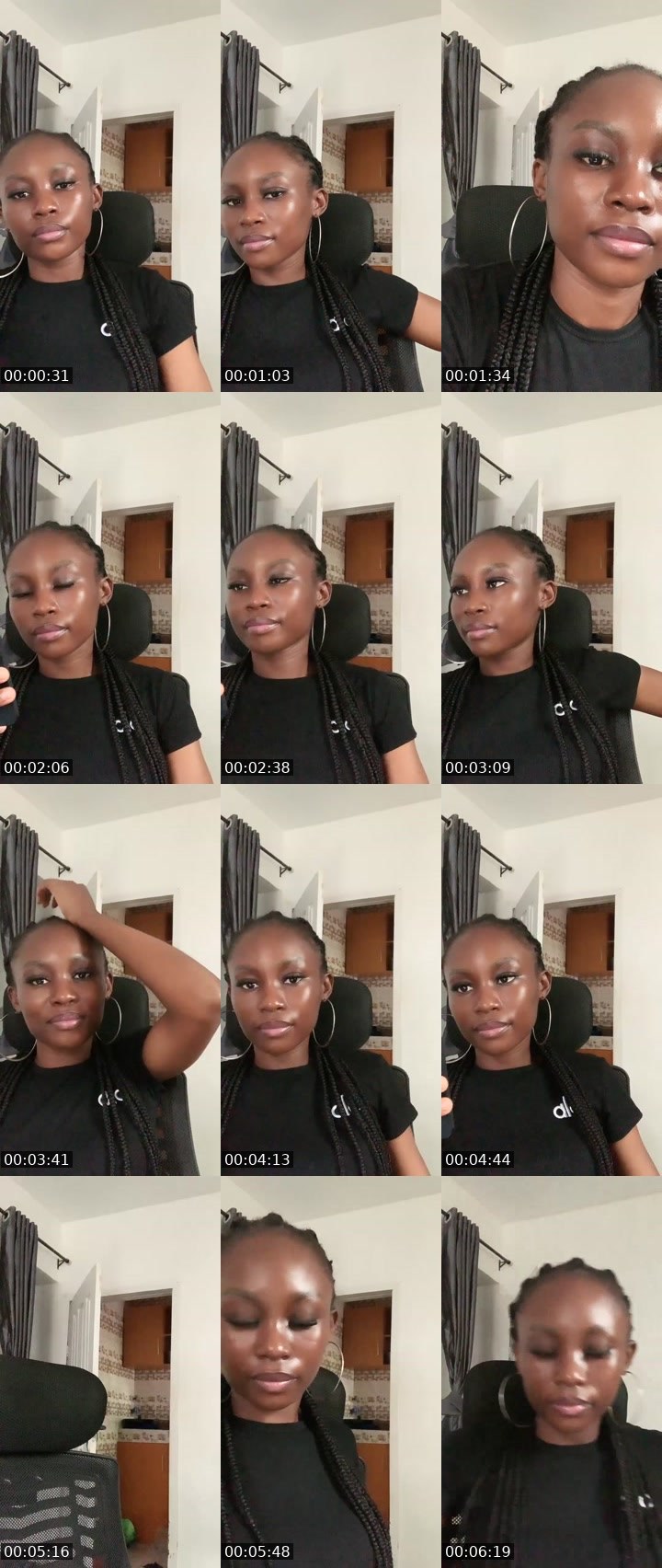 Contact-sheet preview of 🎀🦋RENA 🎭's Liveme recording