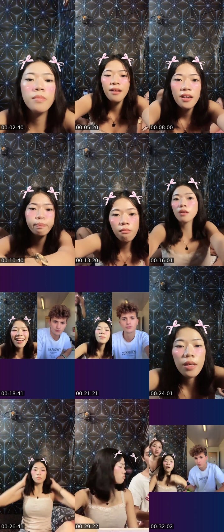 Contact-sheet preview of 👸zara🧚's Liveme recording