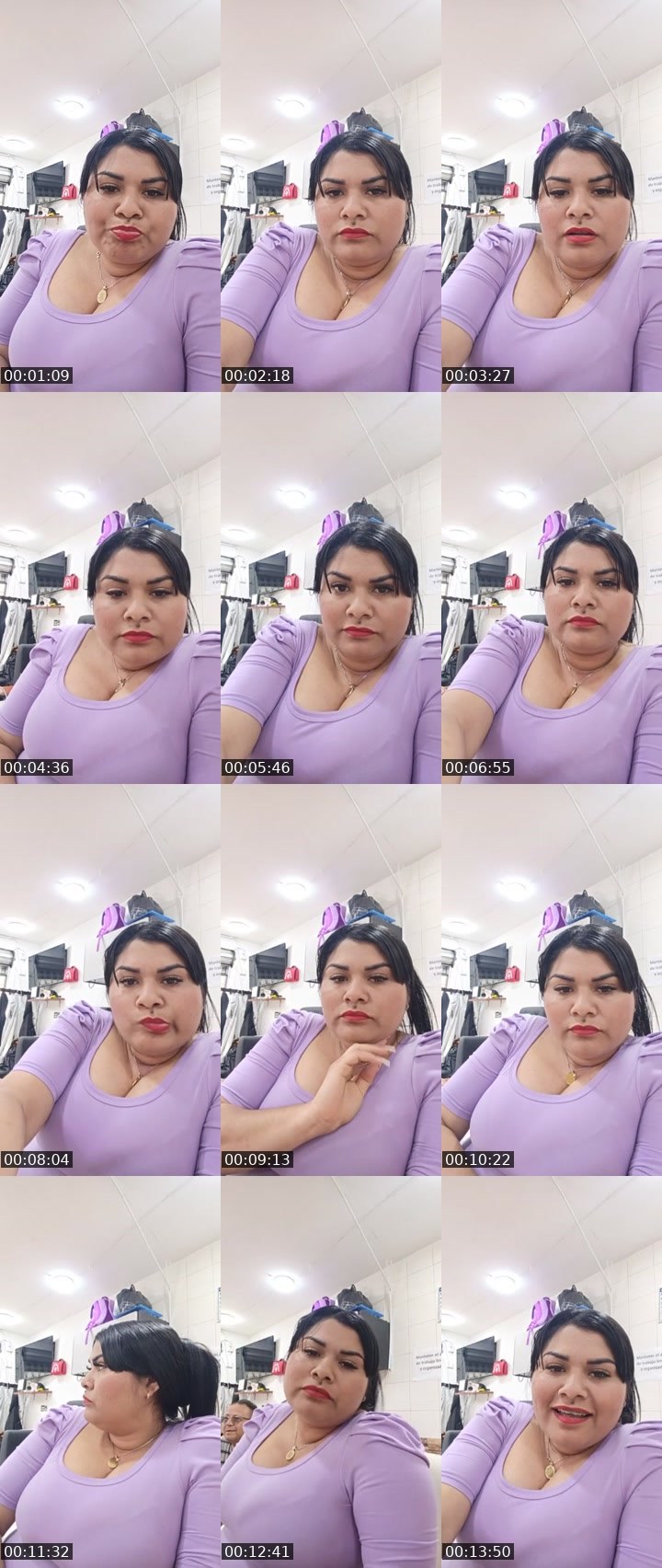 Contact-sheet preview of Kate 😘's Liveme recording