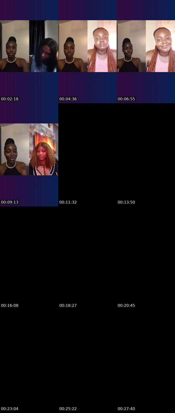 Contact-sheet preview of Ava🕊️'s Liveme recording