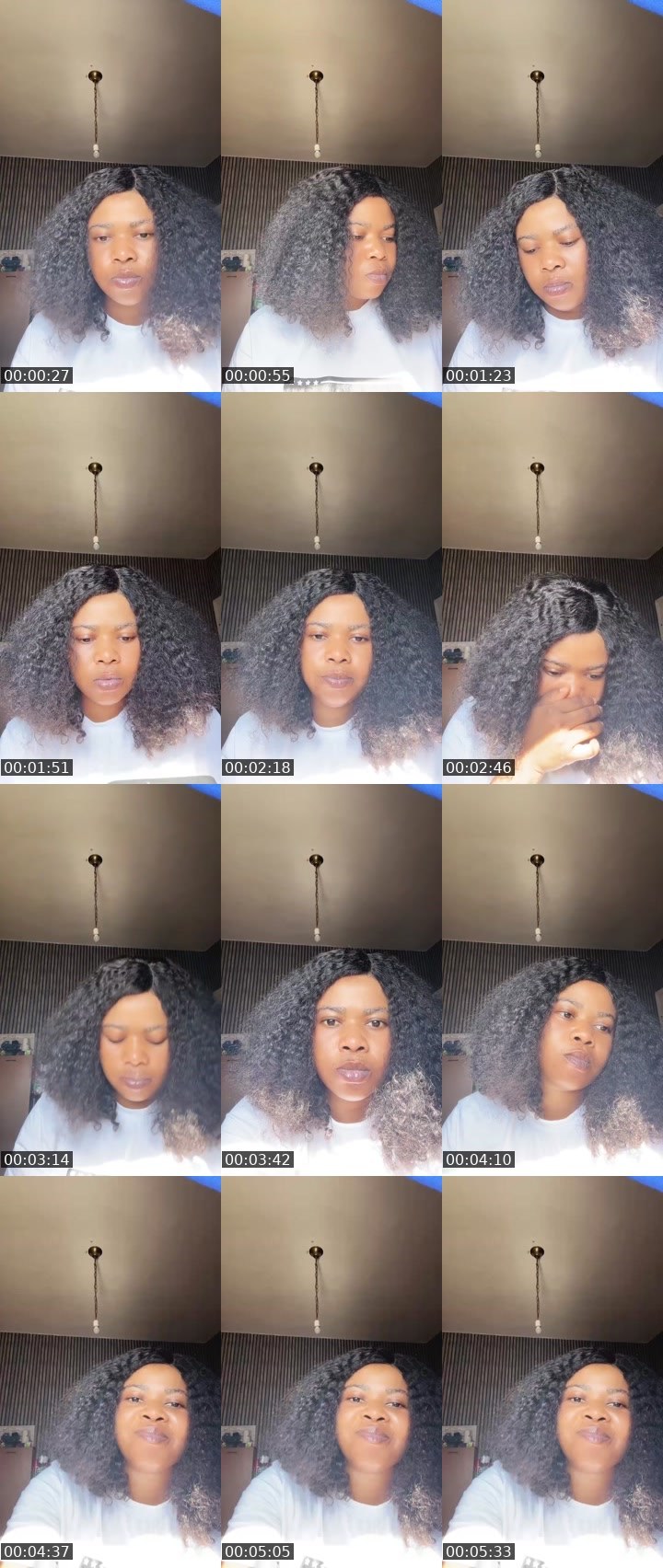 Contact-sheet preview of MERCYLUV💋's Liveme recording