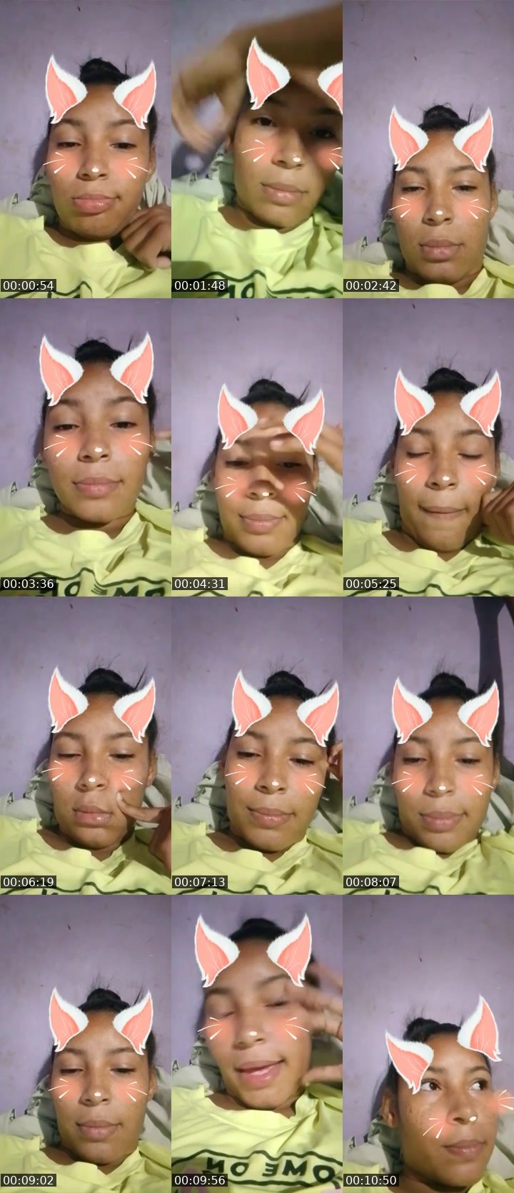 Contact-sheet preview of Yina🌈's Liveme recording