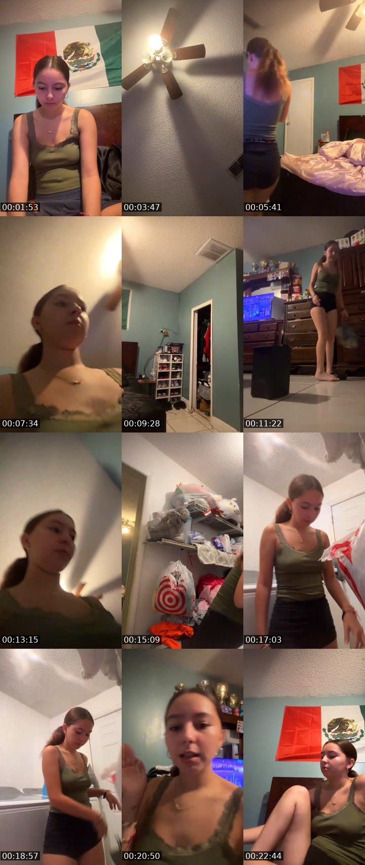 Contact-sheet preview of baby hottie's Liveme recording