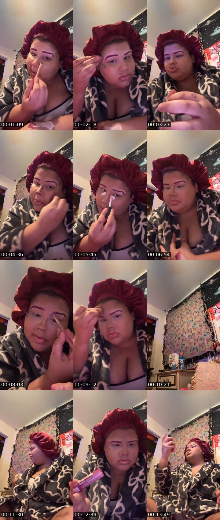 Contact-sheet preview of vv rain's Liveme recording