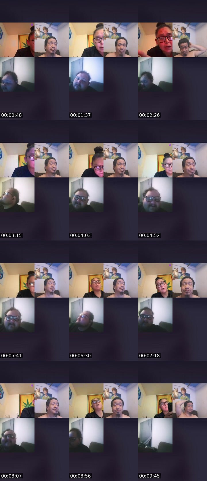 Contact-sheet preview of ㊂🌬️Crissa&Roxy🏀💍's Liveme recording