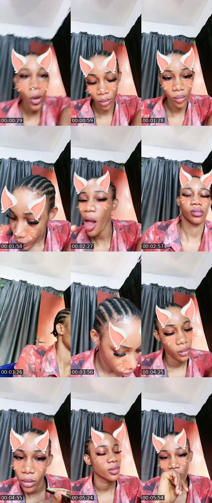 Contact-sheet preview of 6k Eliana 01🦍's Liveme recording
