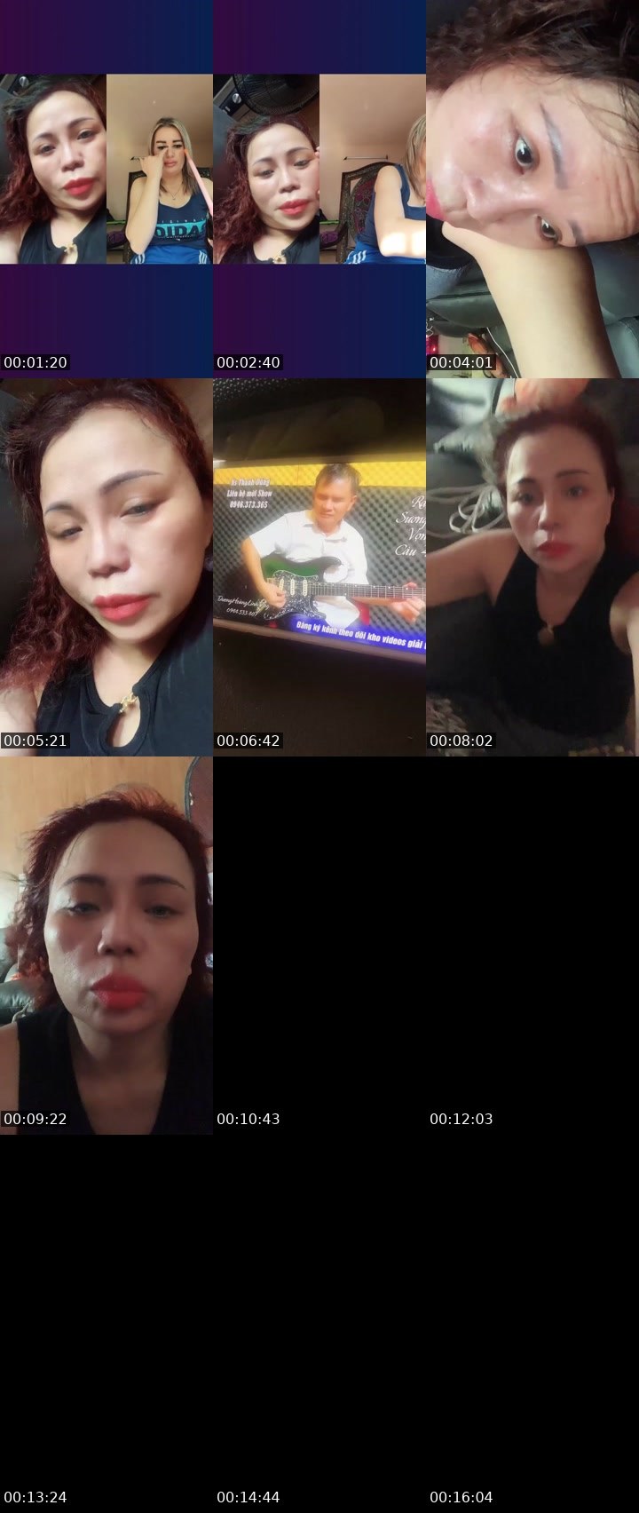 Contact-sheet preview of Kimhoney💃🏻's Liveme recording