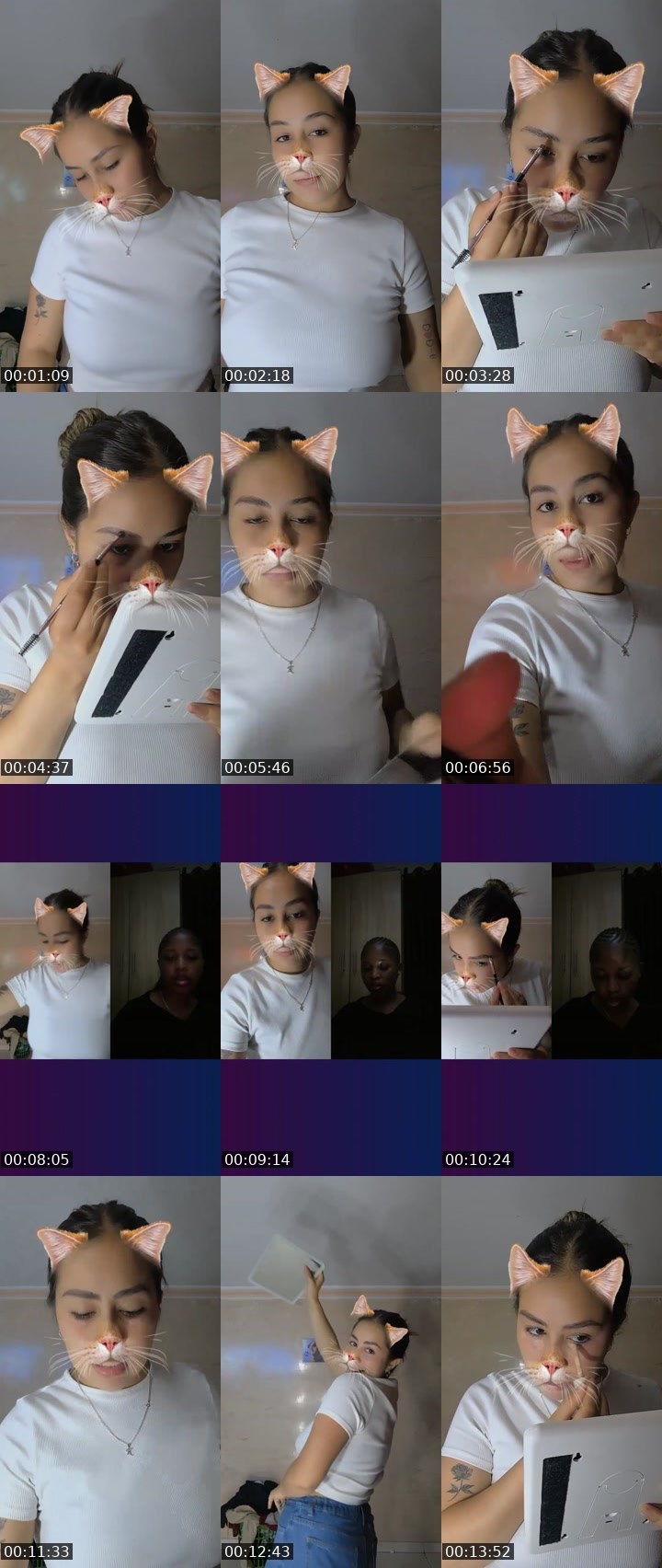 Contact-sheet preview of ❤️ Babe_vale? 55k's Liveme recording