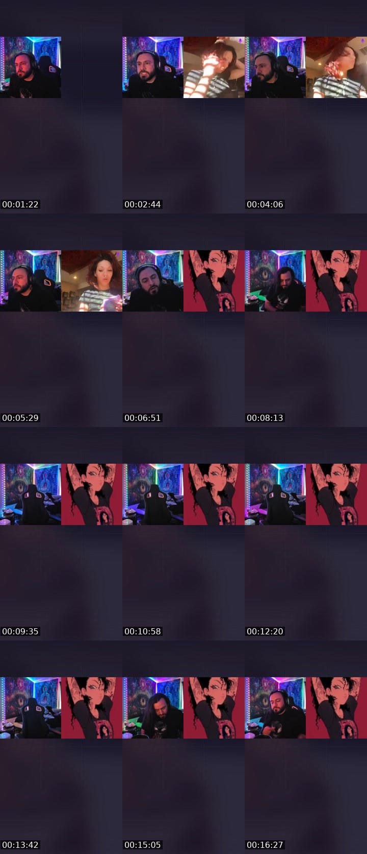 Contact-sheet preview of 𝕃ucas 𝕊corpio's Liveme recording