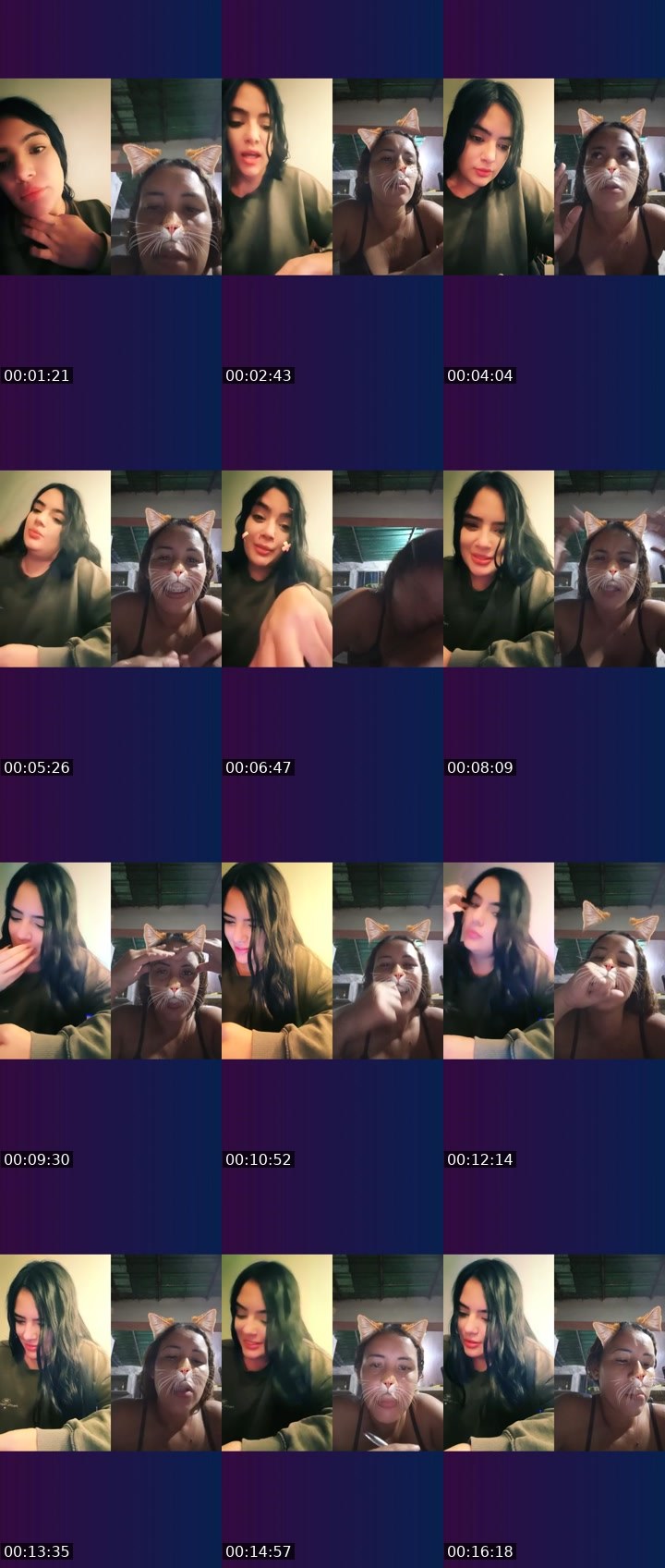 Contact-sheet preview of 👑⃤Yคritah🌸's Liveme recording