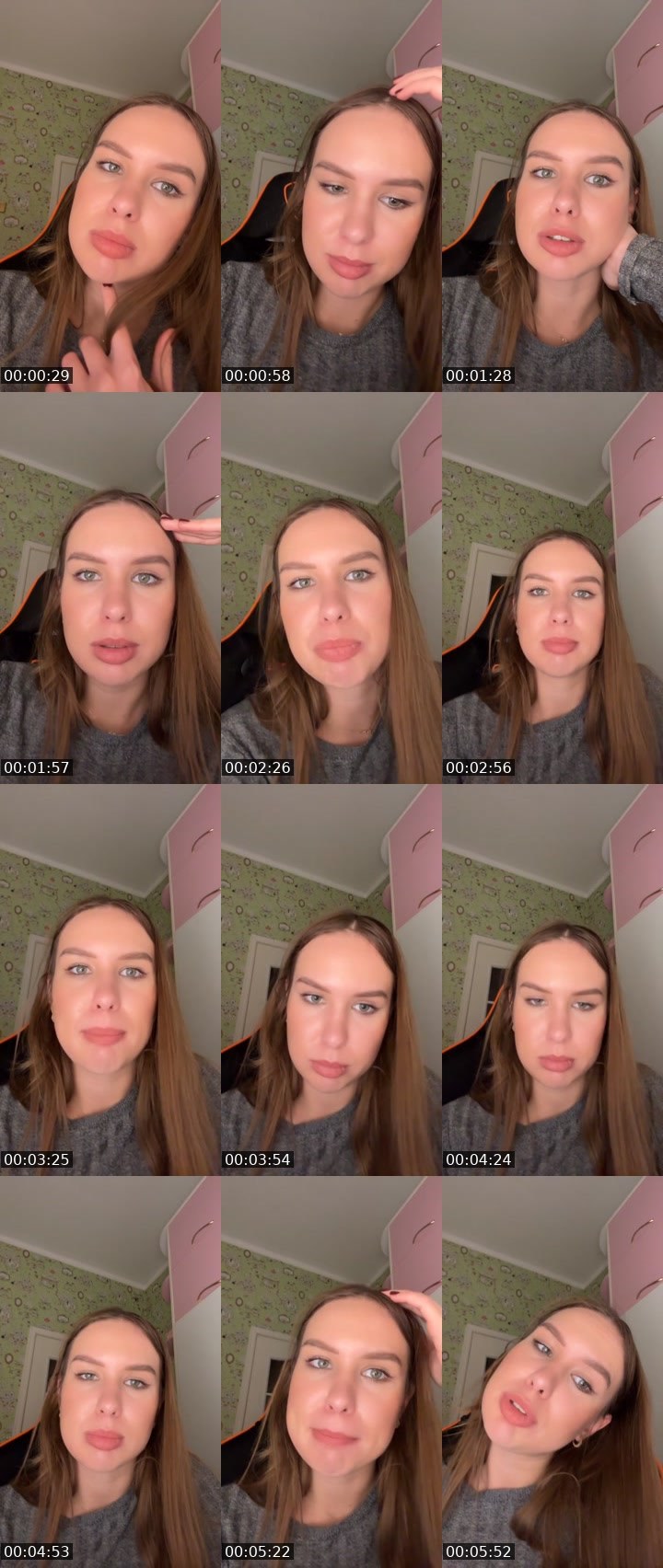 Contact-sheet preview of Vallleriia's Liveme recording