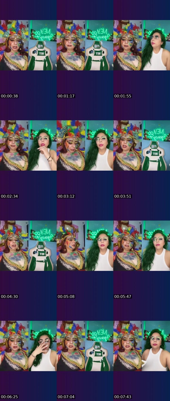 Contact-sheet preview of 🌪️🪩ALEXITAⓇ👑🪽's Liveme recording
