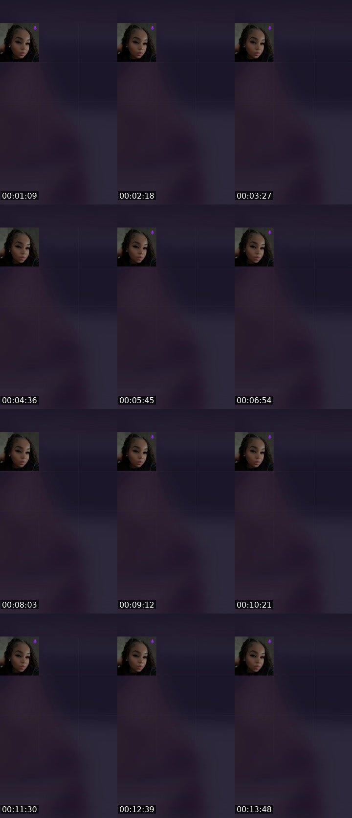 Contact-sheet preview of QUEENNJAS〽️INE🎭 ⃤'s Liveme recording