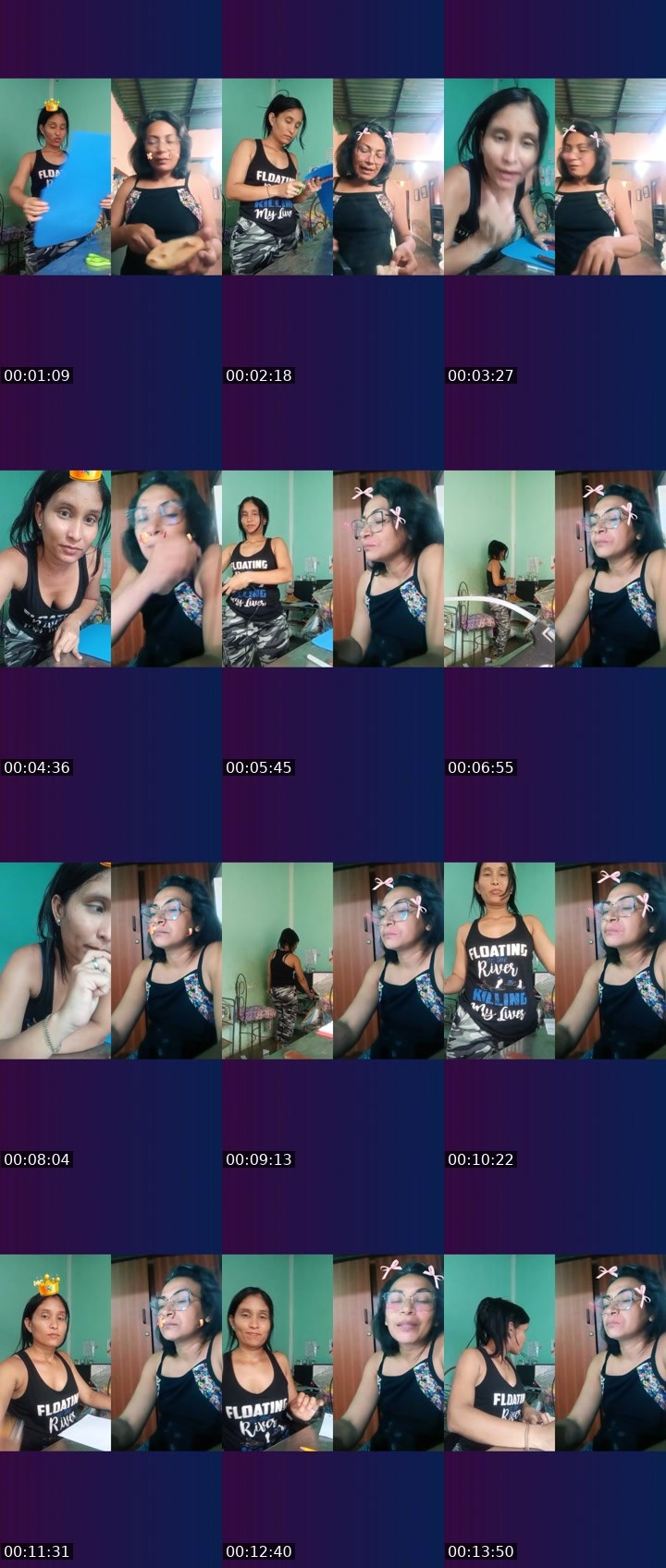 Contact-sheet preview of 👑⃤🎨8k Ardat☠'s Liveme recording
