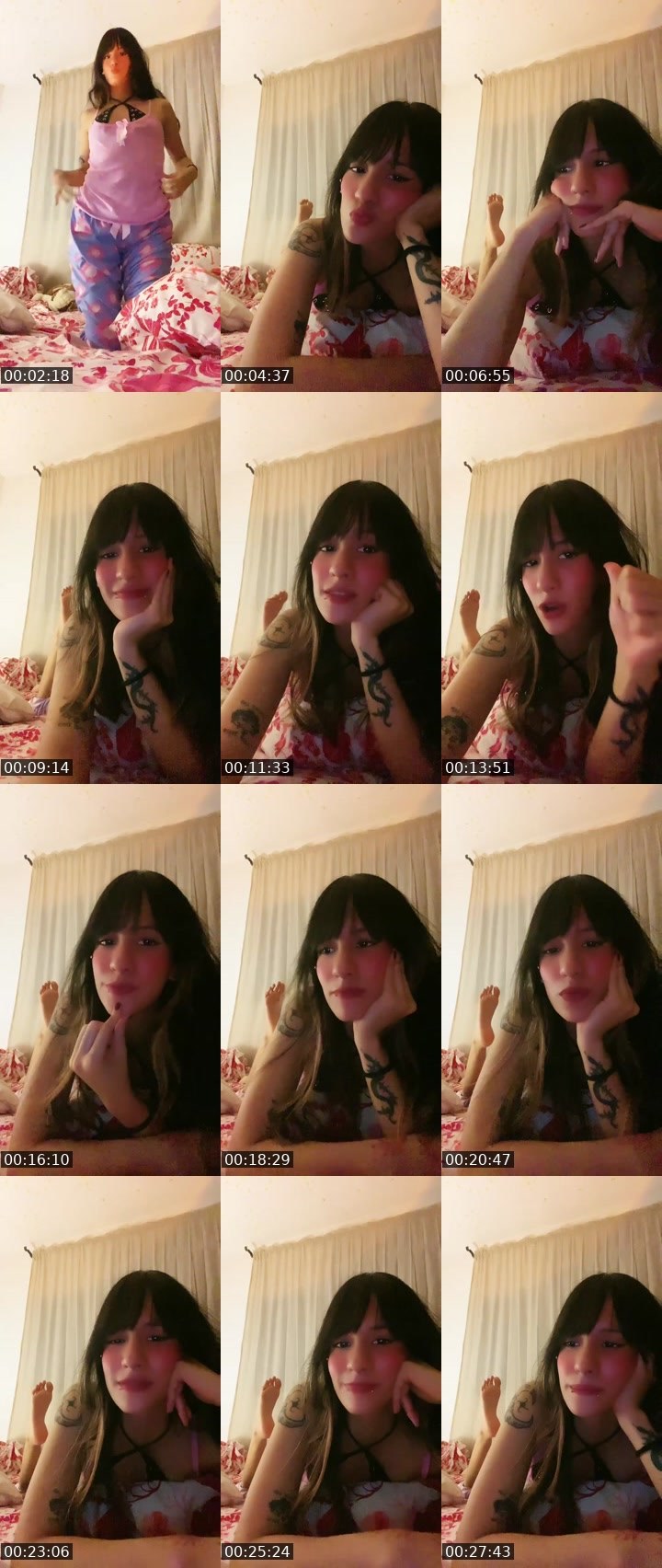 Contact-sheet preview of LittleBella 🌺's Liveme recording