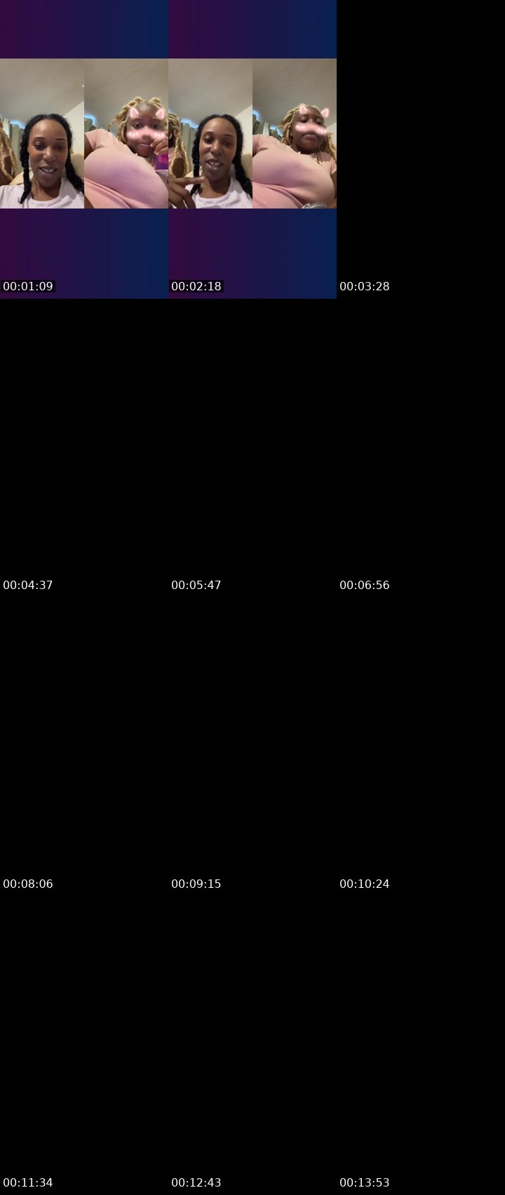 Contact-sheet preview of Janedavillain's Liveme recording