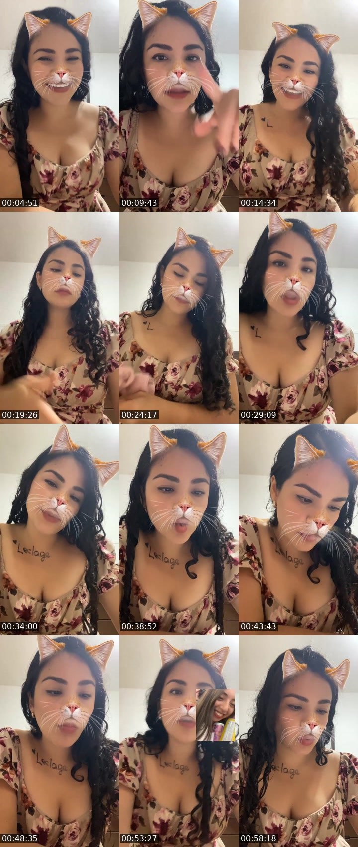 Contact-sheet preview of 🌐Paola🧸👻♥️'s Liveme recording