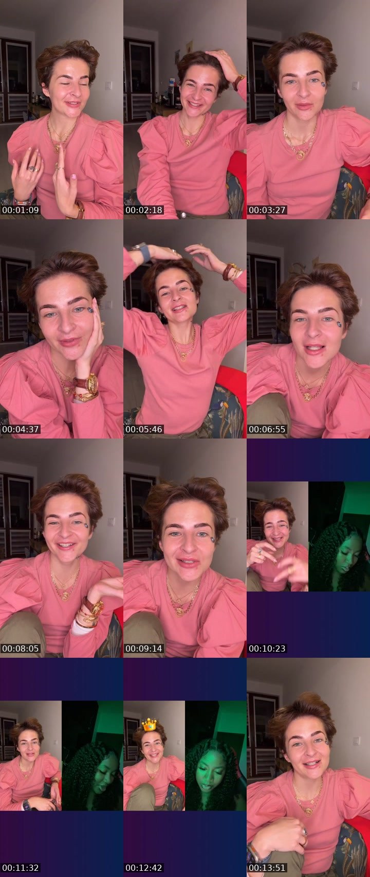 Contact-sheet preview of ❤️Buba❤️'s Liveme recording