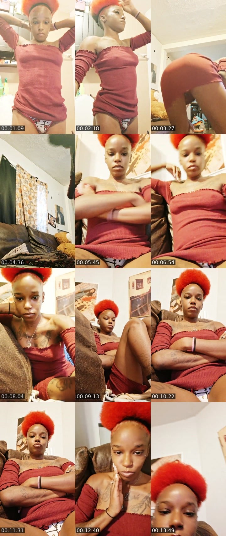 Contact-sheet preview of OhhTiny🍭💍's Liveme recording