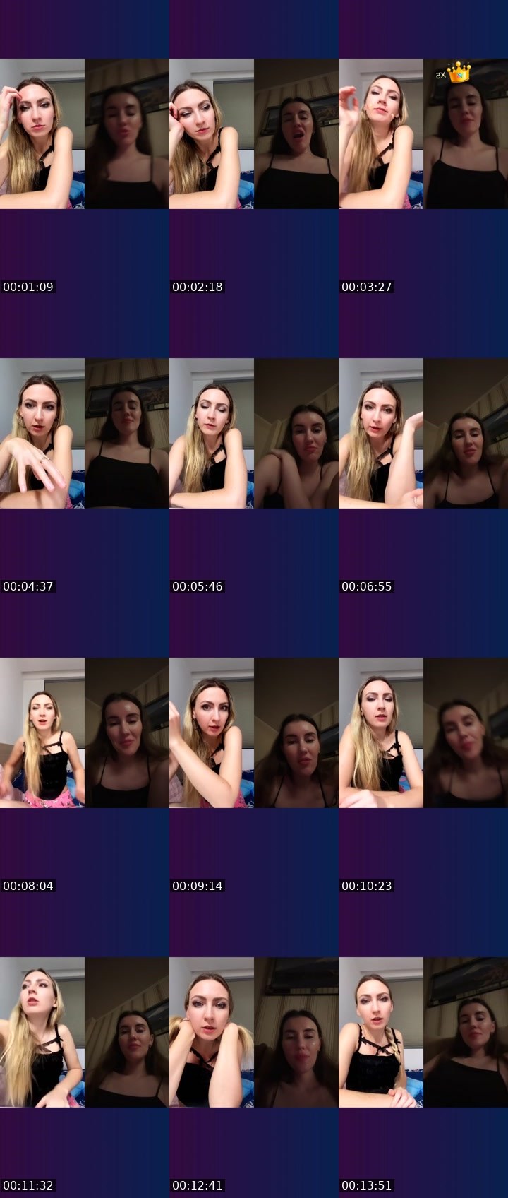 Contact-sheet preview of ♥️EvA🇷🇺's Liveme recording