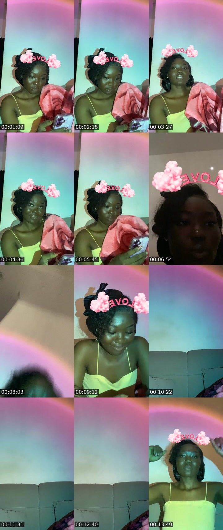 Contact-sheet preview of 𝓑𝓵𝓪𝓼𝓲𝓪𝓷 ఌ's Liveme recording