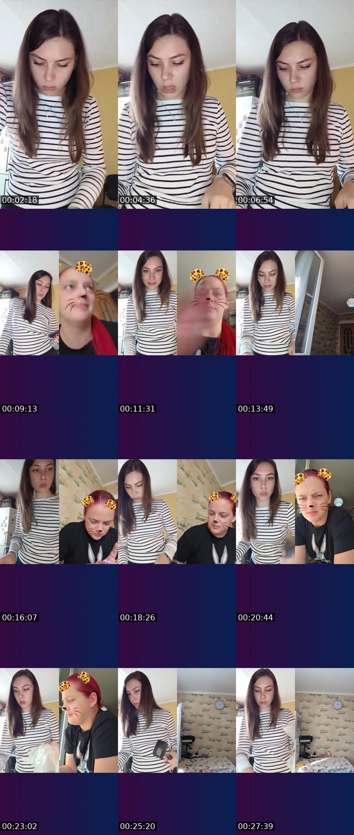 Contact-sheet preview of 🇺🇦ALENA💯's Liveme recording