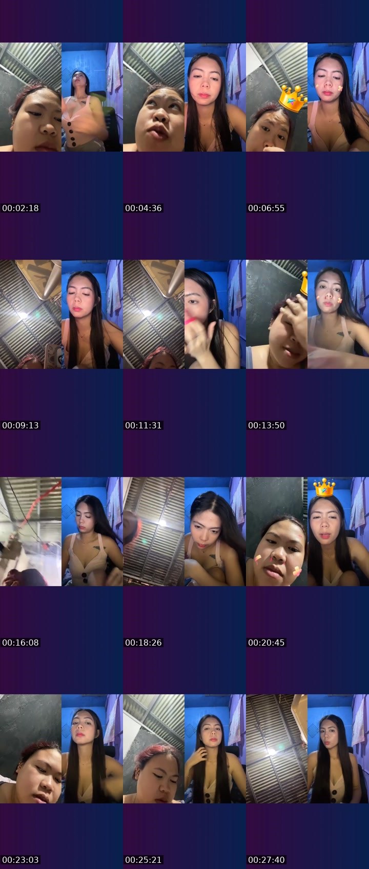 Contact-sheet preview of 👸🏻Asya.☘️'s Liveme recording