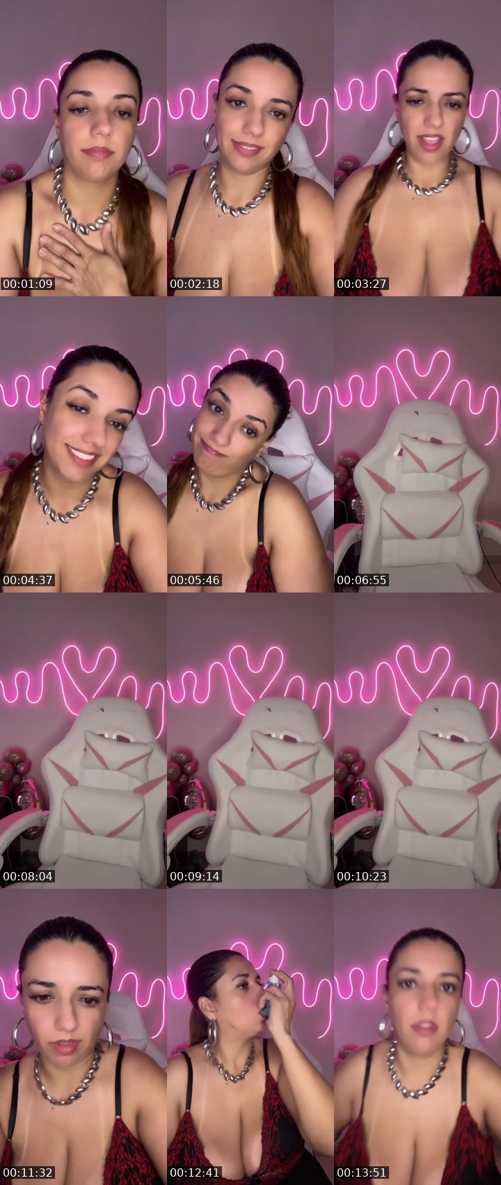 Contact-sheet preview of Line Ribeiro 😎's Liveme recording