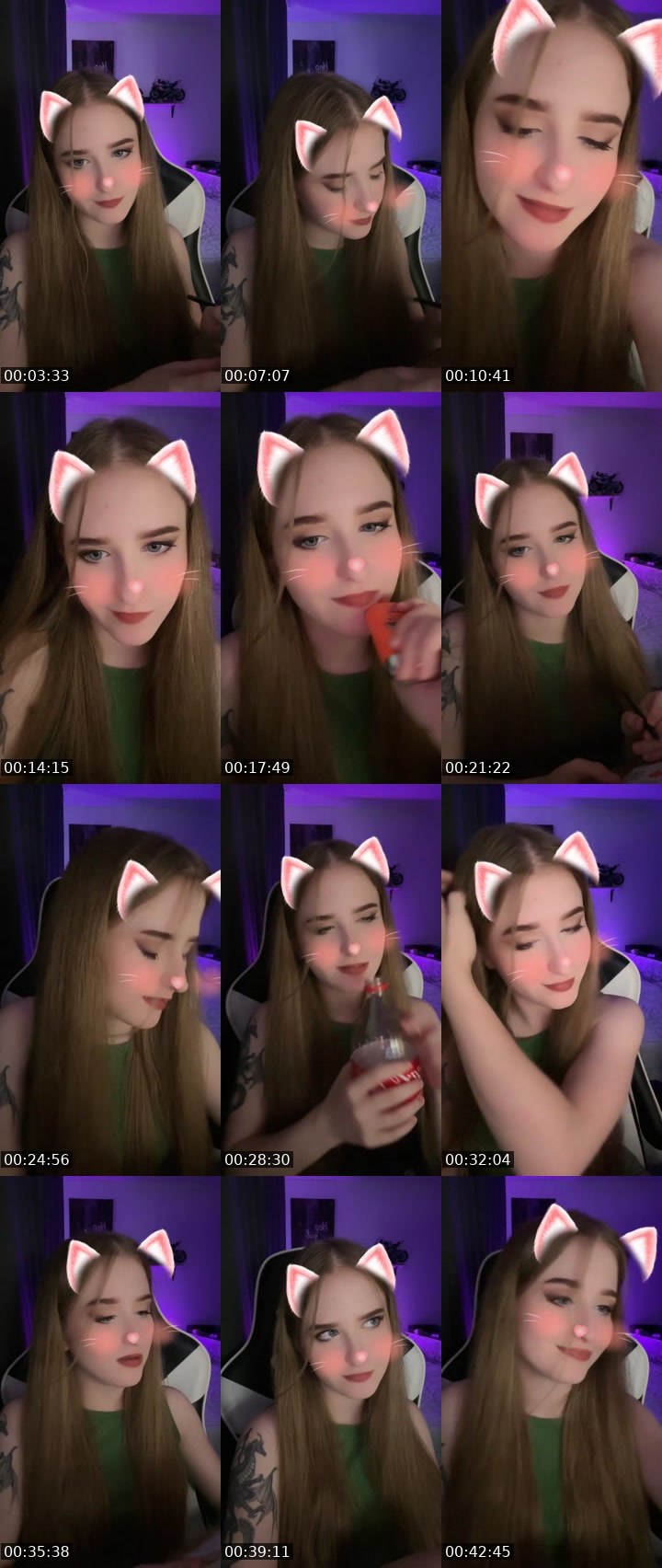 Contact-sheet preview of 💫 Ola 💫's Liveme recording
