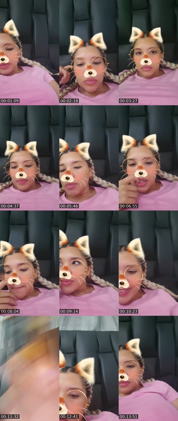 Contact-sheet preview of 👑⃤Queenlinda💎's Liveme recording