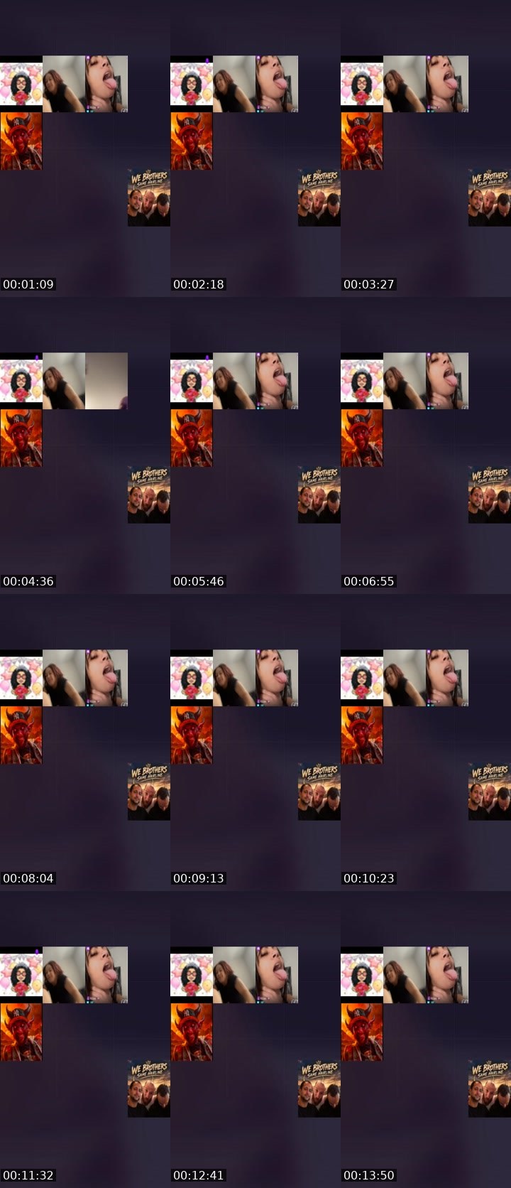 Contact-sheet preview of 𝑺3Xi🏆𝑪💋🌹👸🥷🐊's Liveme recording