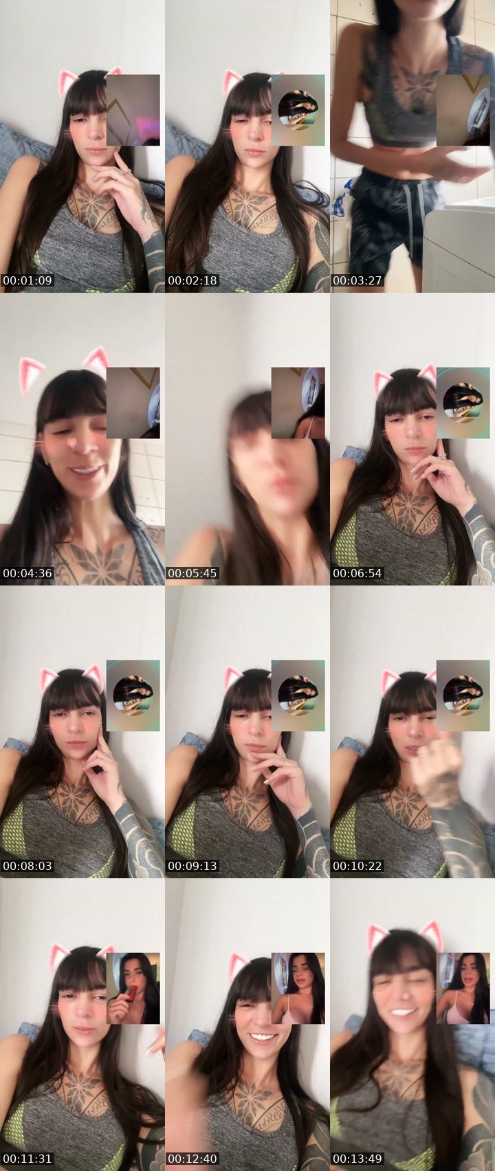 Contact-sheet preview of Faixa Pink's Liveme recording