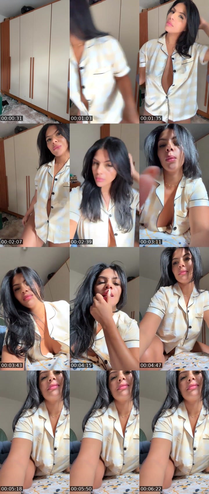 Contact-sheet preview of Bella🌊👄's Liveme recording