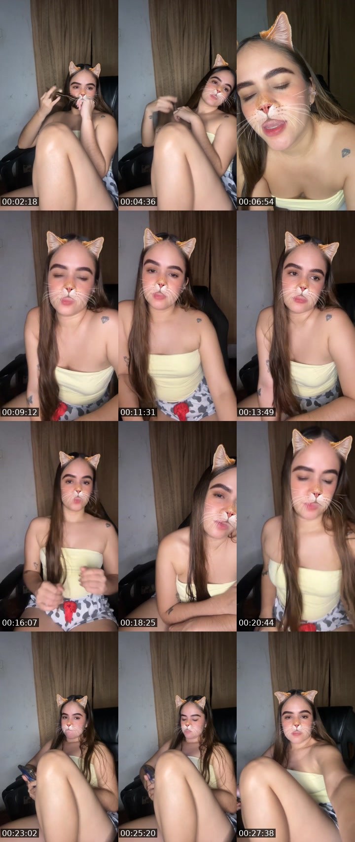 Contact-sheet preview of ✮⋆˙Paola🌸🧸's Liveme recording