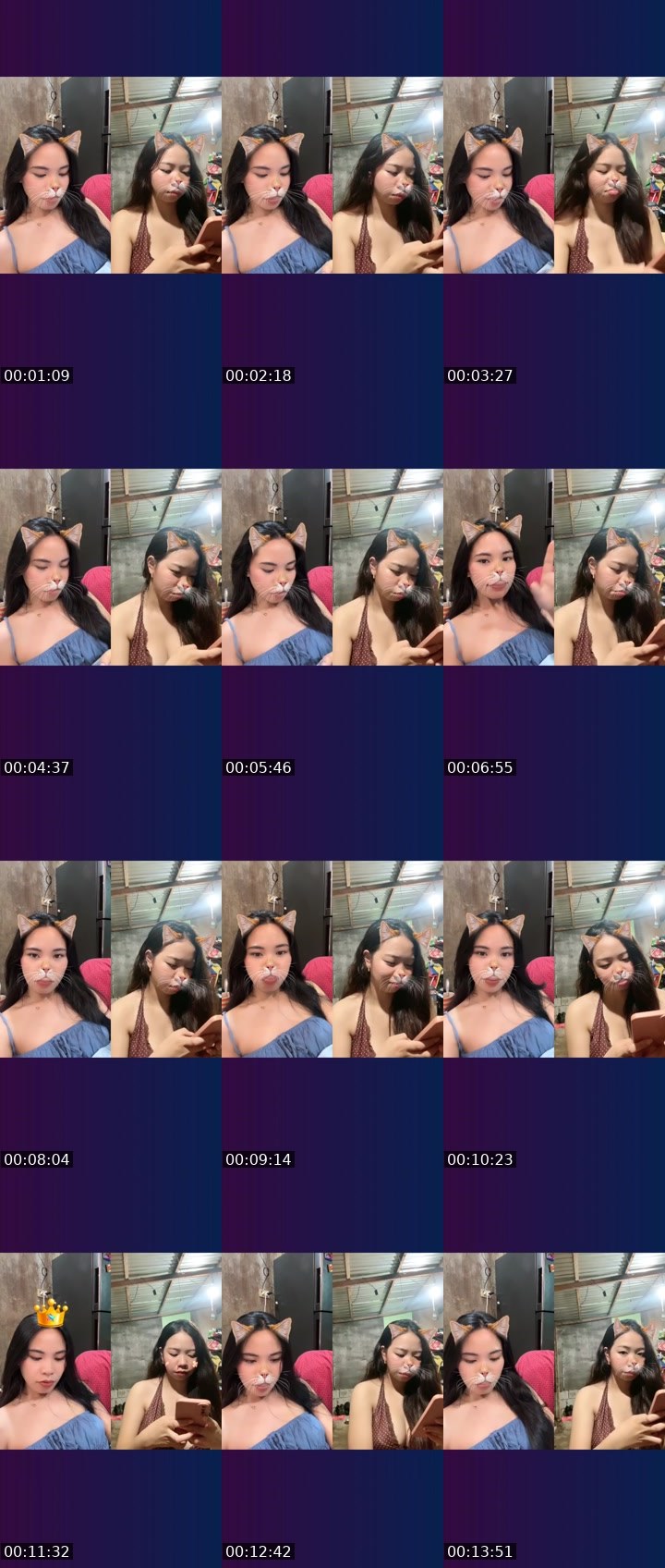 Contact-sheet preview of ᴵᴬ💎Michiikooo🫐's Liveme recording