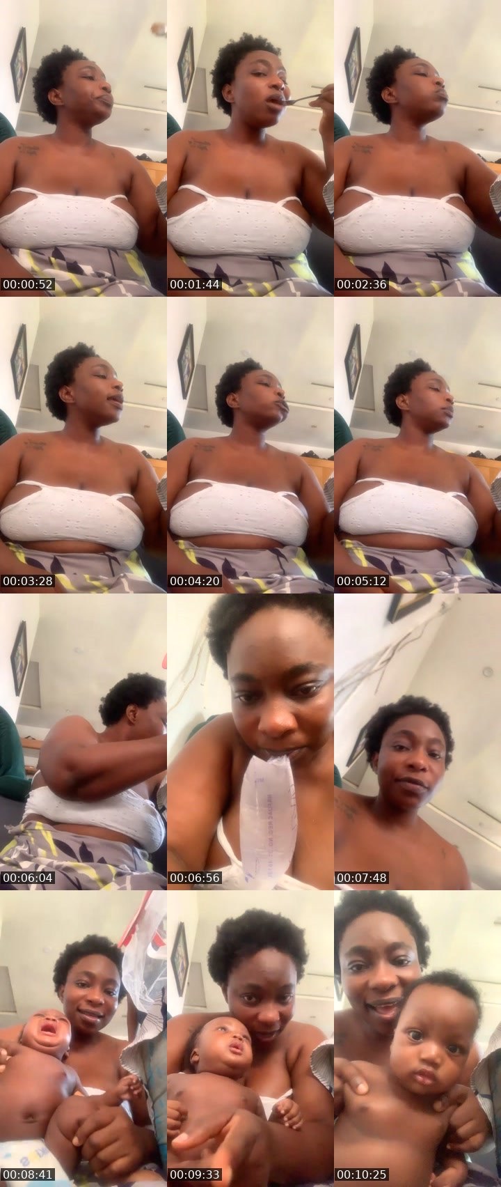 Contact-sheet preview of Naughty😜BigButt's Liveme recording