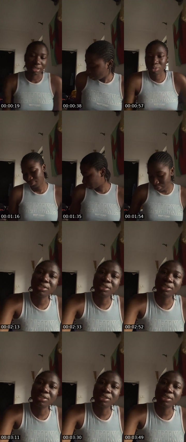 Contact-sheet preview of Kayla💕's Liveme recording