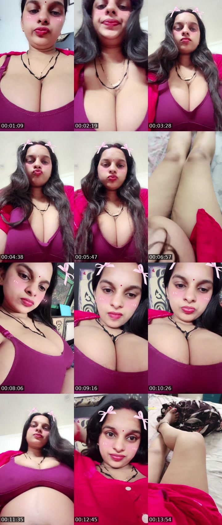 Contact-sheet preview of Manvi✨🫦's Liveme recording