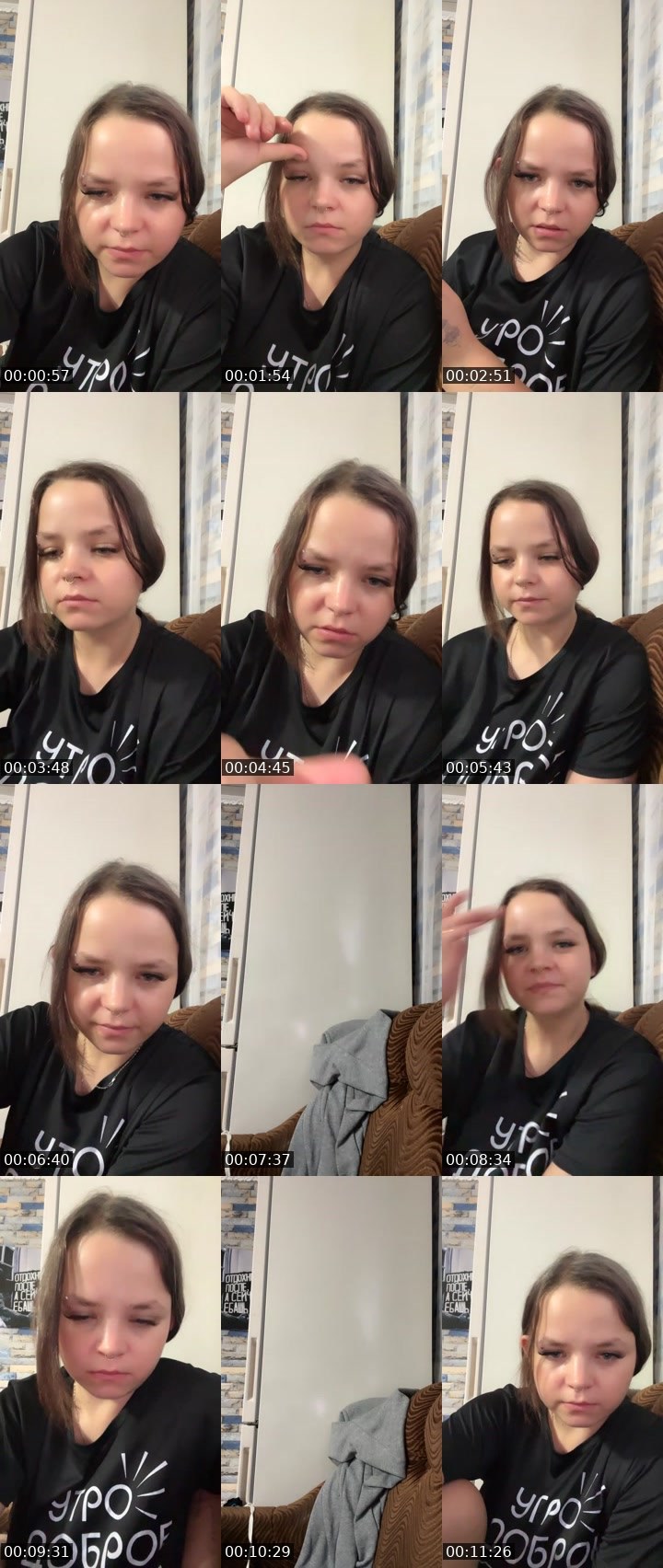 Contact-sheet preview of Ольга's Liveme recording