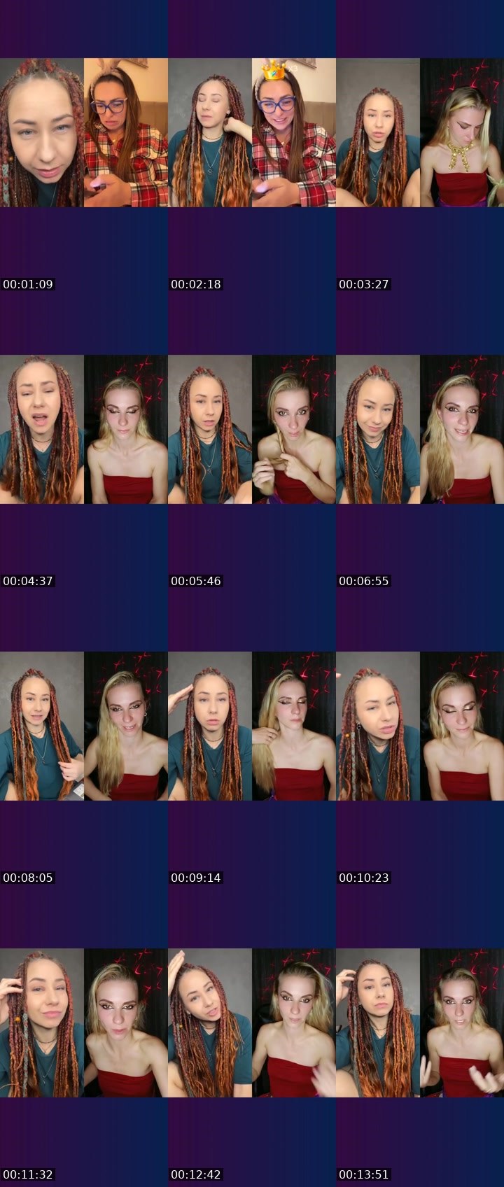 Contact-sheet preview of MU$E💎℄'s Liveme recording