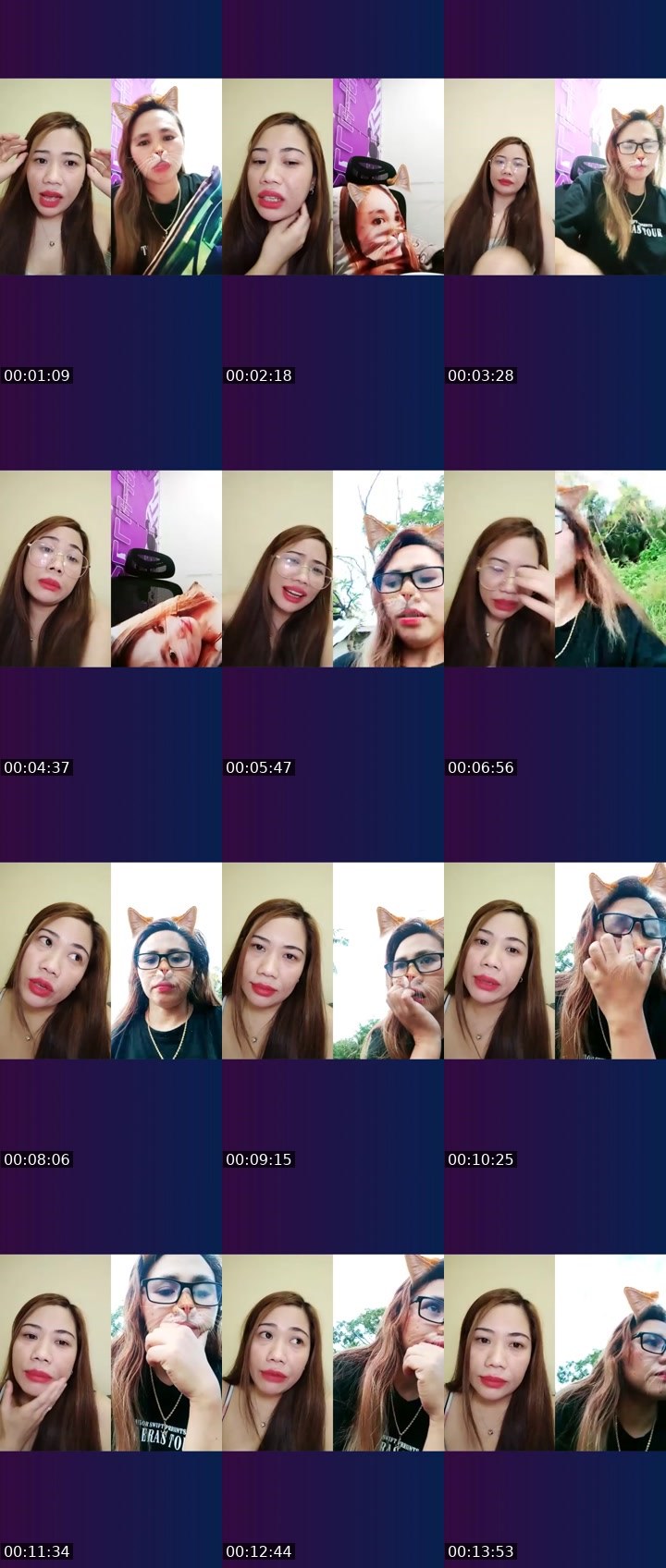 Contact-sheet preview of 🥨🍓 Jam's Liveme recording