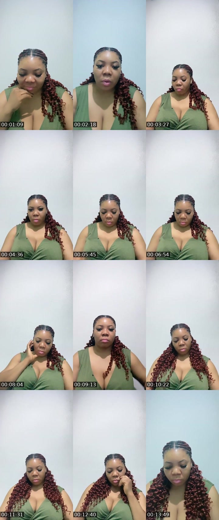 Contact-sheet preview of 🍭🅰️my Lilly🥛🎀✊🏾's Liveme recording