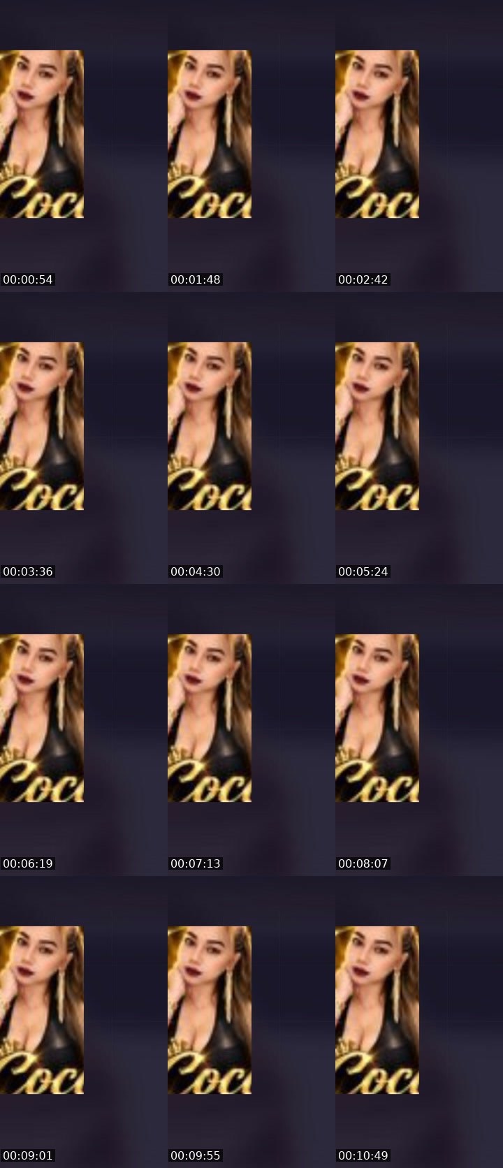 Contact-sheet preview of 👏COCO💞's Liveme recording