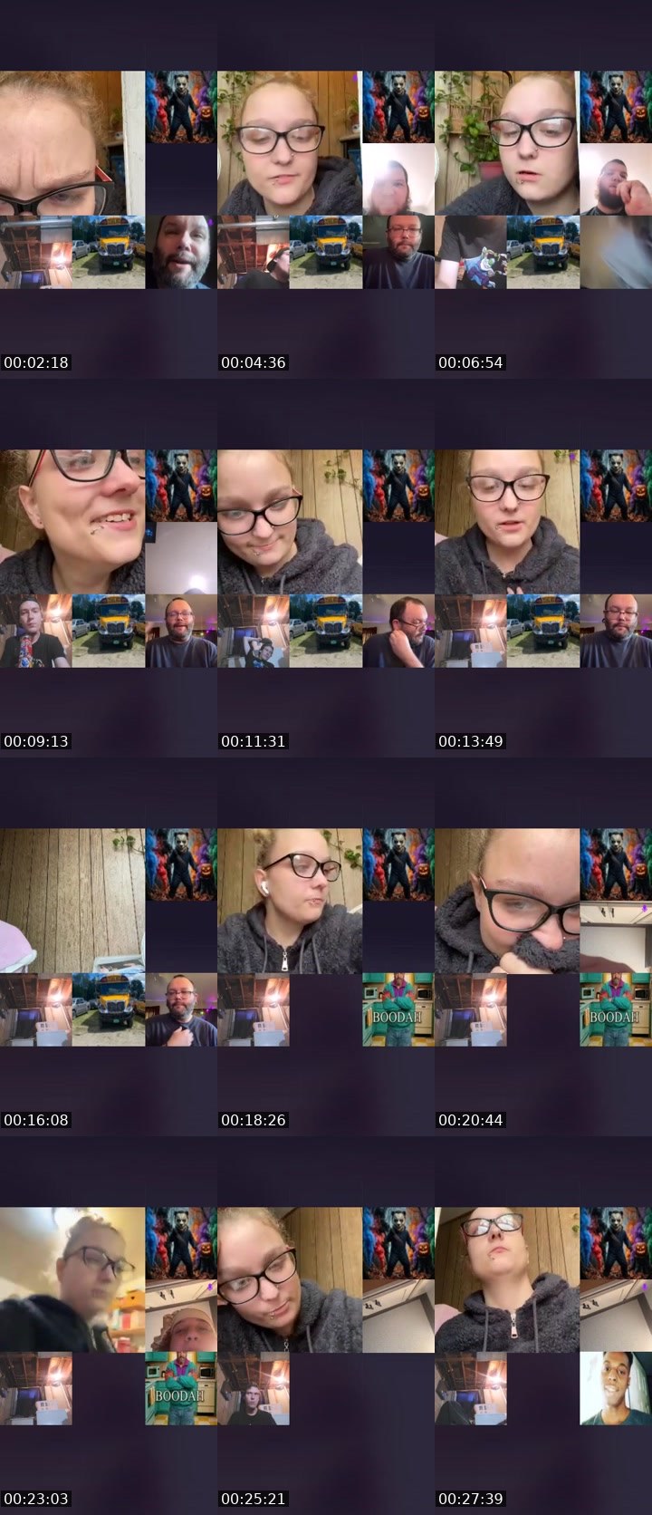 Contact-sheet preview of SpicyNuggyFafo𖠞₄₂₀'s Liveme recording
