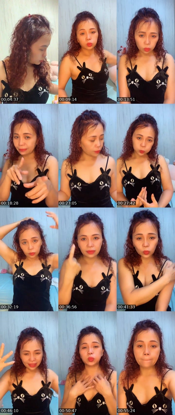 Contact-sheet preview of Kimhoney💃🏻's Liveme recording